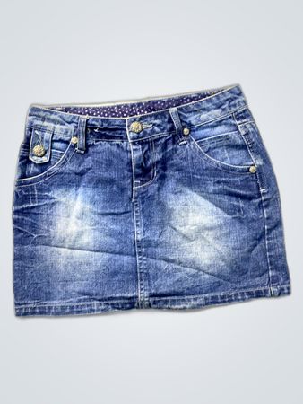 Unbranded Blue Denim Mini Skirt