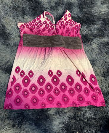 Unbranded Pink Polka Dot Sleeveless Top