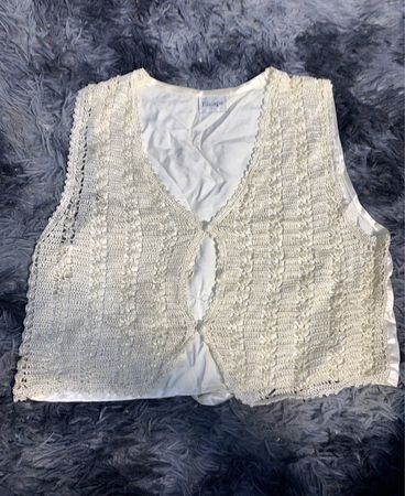 Crochet Lace Vest