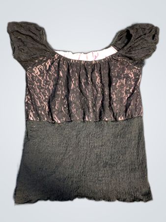 Unbranded Black Lace Sleeve Blouse