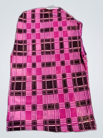 Pink Plaid Vest