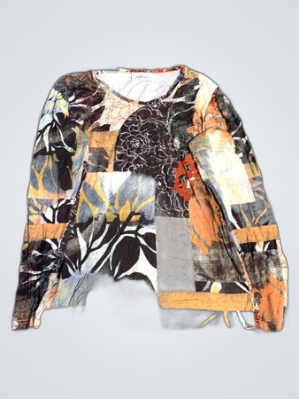 APC Patchwork Floral Print Long Sleeve Shirt