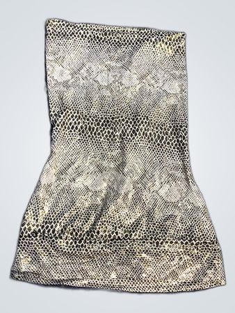 Snakeskin-patterned Tube Top