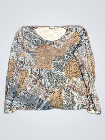 Jessica Long Sleeve Paisley Shirt