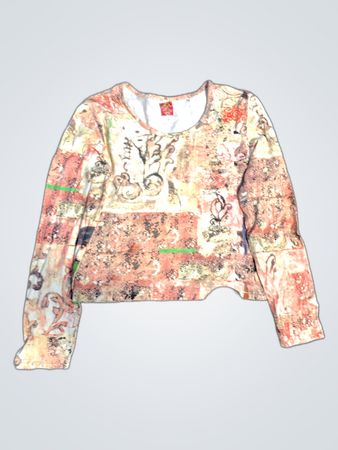 Blouse with Abstract Pattern