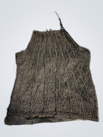 Gray Crochet Halter Top