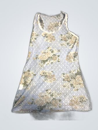 Unbranded Light Blue Floral Lace Tank Top