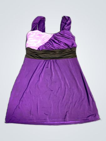Purple and Black Dress