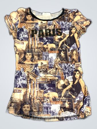 T-Shirt with Collage Design