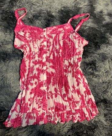 Pink Floral Mini Dress