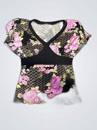 Floral V-Neck Top