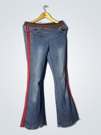 Blue Jeans with Red Stripe
