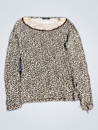 Leopard Print Long Sleeve Top