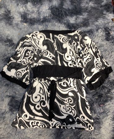 Black and White Kimono