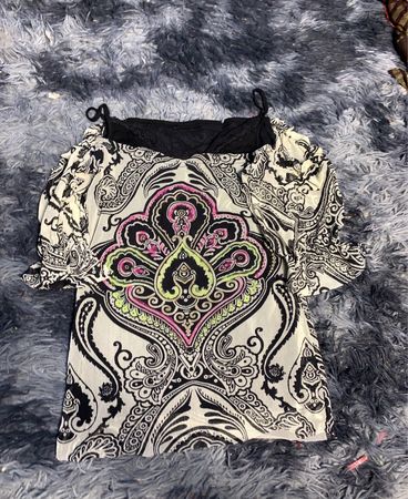 Blouse with Paisley Pattern