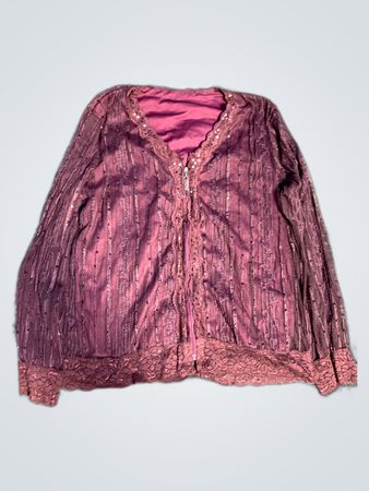 Purple Skirt and Blouse Set