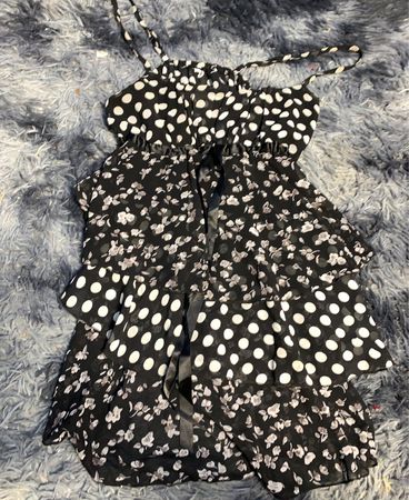 Black and White Polka Dot Dress