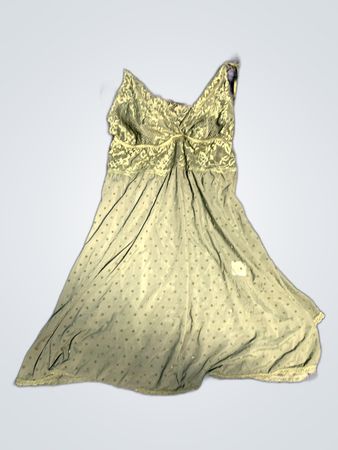 Green Lace Trim Chemise