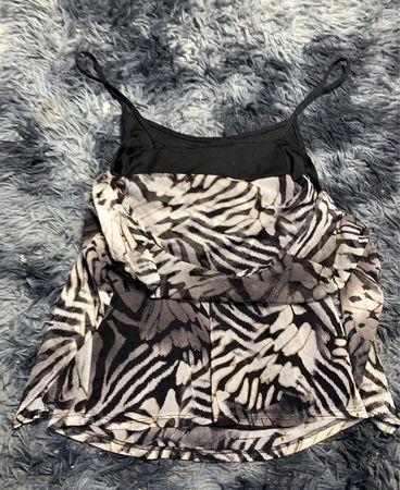 Zebra Print Tank Top