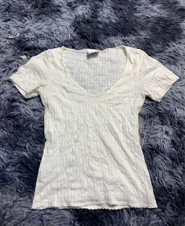 White Short Sleeve Top