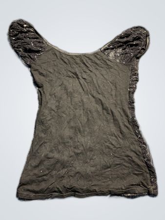 Black Lace-Trimmed Top