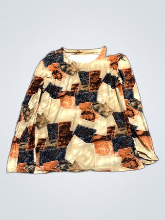 Patchwork Long Sleeve Top