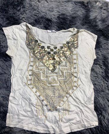 White Sequined Top