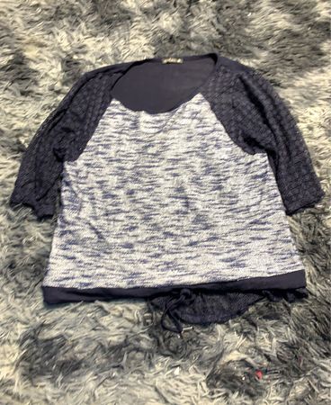 Navy and Grey Sweatshirt