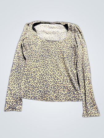 Leopard Print Long Sleeve Top