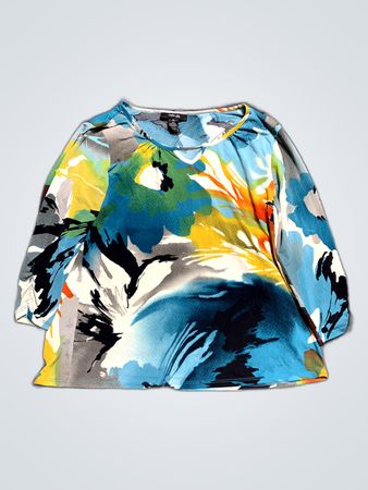 Colorful Abstract Print Top