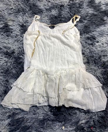 White Ruffled Dress