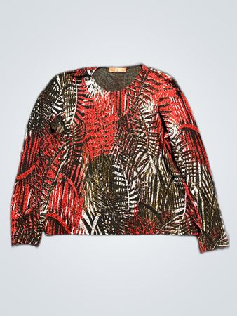 Sequined Long-Sleeve Top