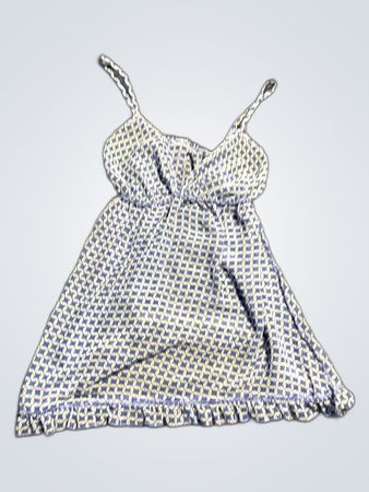 Blue and White Patterned Sundress