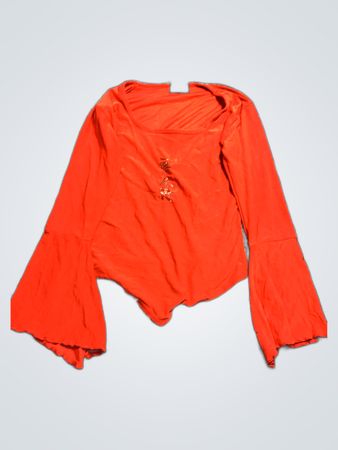 Orange Long-Sleeve Top