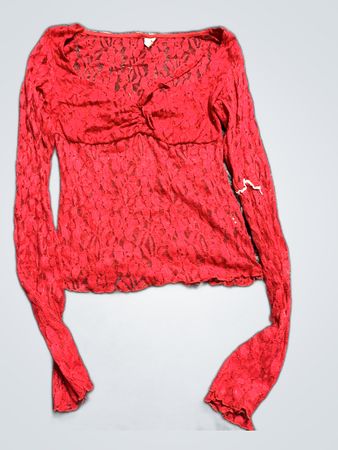 Red Lace Top