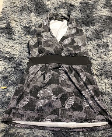 Black and White Patterned Dress