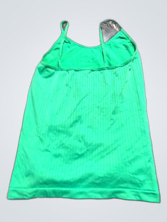 Green Ribbed Tank Top