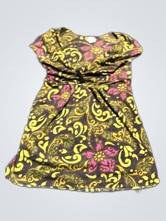 Brown Floral Dress