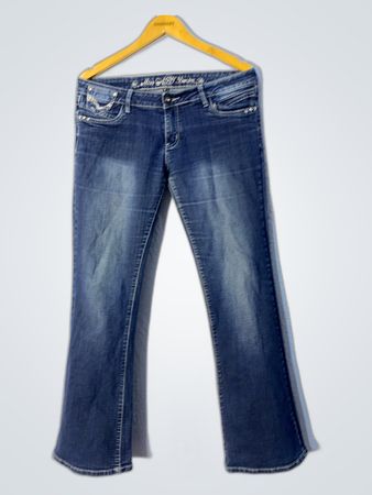 Miss Me Rhinestone Bootcut Jeans