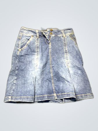 Unbranded Denim Pleated Mini Skirt