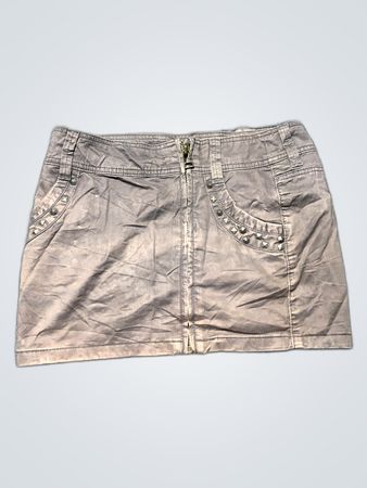 Gray Skirt with Studs