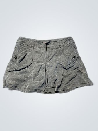 Gray Cargo Skirt