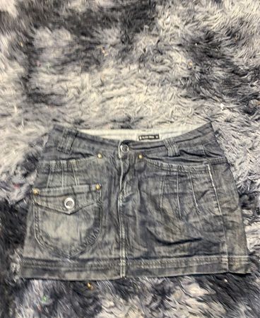 Aeropostale Gray Denim Skirt