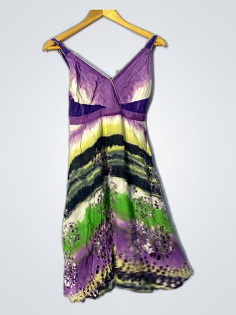 Multicolored Tie-Dye Dress
