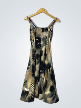 Anna Sui Zebra Print Sleeveless Mini Dress