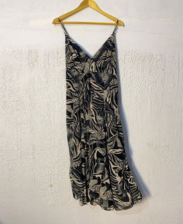 Black and White Patterned Dress