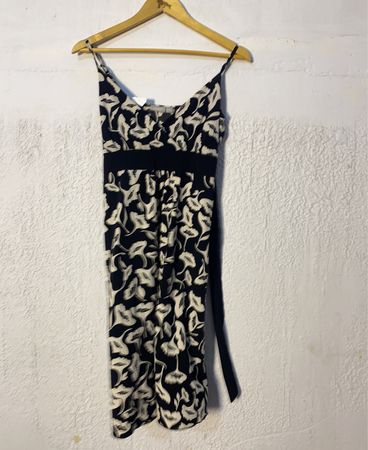 Black and White Floral Dress