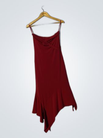 Red Asymmetrical Dress