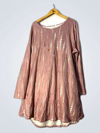 Pink Long-Sleeve Dress