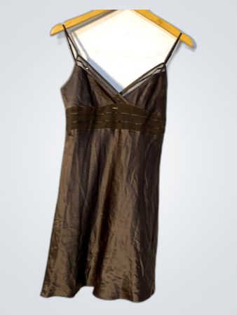 Brown Satin Nightgown